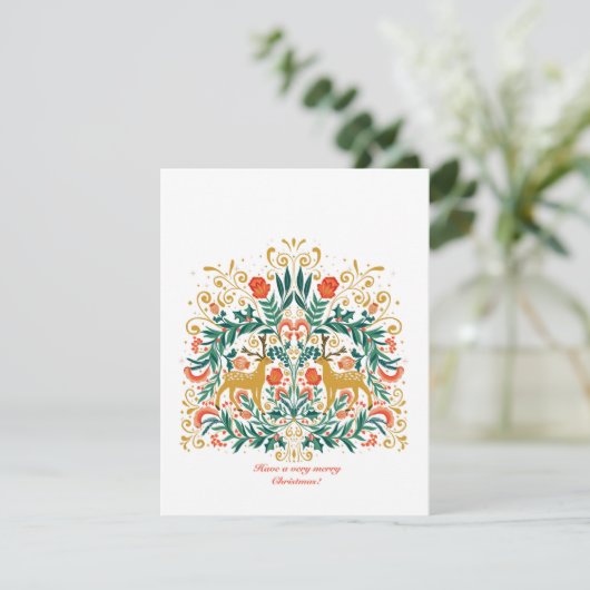 Heb een zeer vrolijke kerstkaart (Staand voorkant)