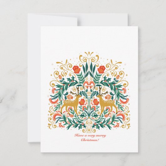 Heb een zeer vrolijke kerstkaart (Voorkant)