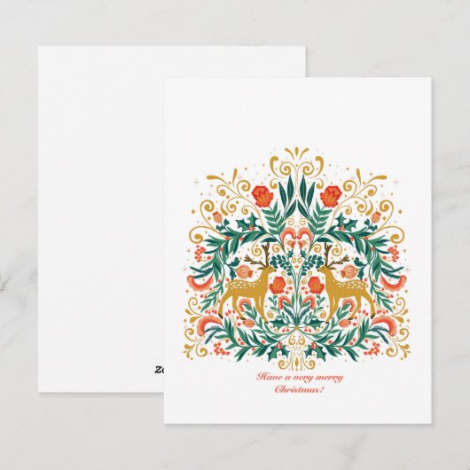 Heb een zeer vrolijke kerstkaart (Voorkant / Achterkant)