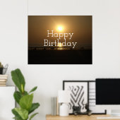 Heb een zegelbaar Happy Birthday Design Online Kun Poster (Thuiskantoor)