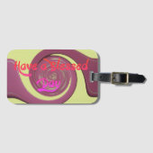 Heb een zegen dag Happy Thanksgiving Bagagelabel (Voorkant (horizontaal))