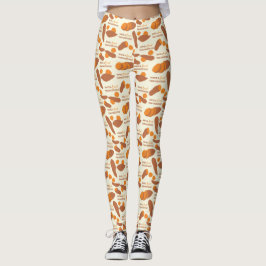 Heb een zoete Thanksgiving zoete aardappelen Leggings