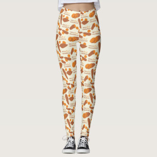 Heb een zoete Thanksgiving zoete aardappelen Leggings