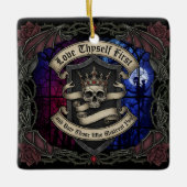 Heb eerst van jezelf gehouden keramisch ornament (Voorkant)