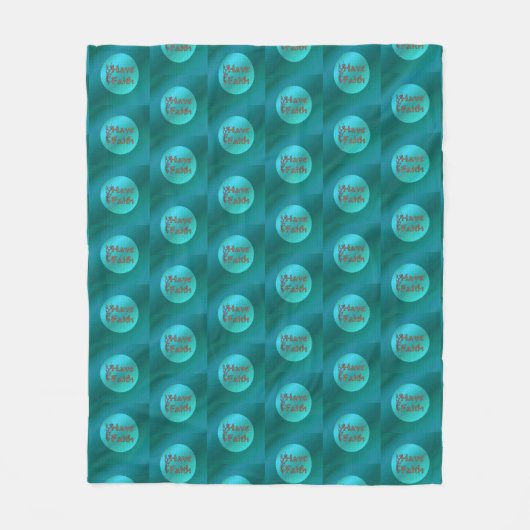 Heb Faith Inspirerend Fleece Deken (Voorkant)