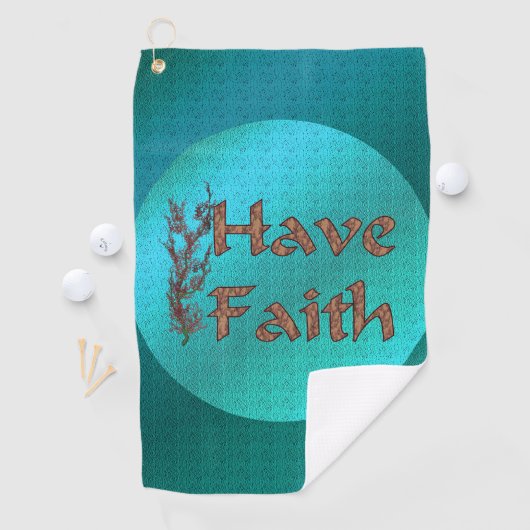 Heb Faith Inspirerend Golfhanddoek (Insitu)