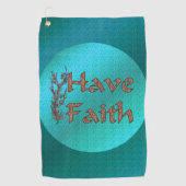 Heb Faith Inspirerend Golfhanddoek (Voorkant)