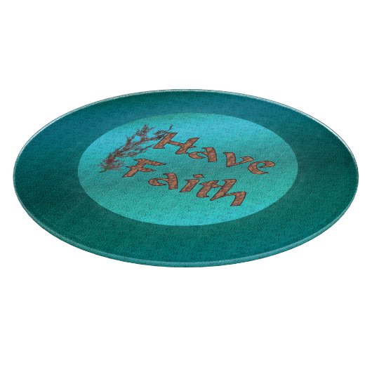 Heb Faith Inspirerend Snijplank (Hoek)