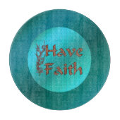 Heb Faith Inspirerend Snijplank (Voorkant)