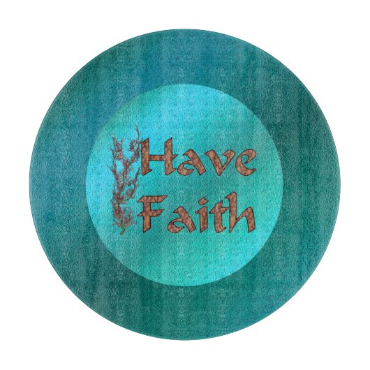 Heb Faith Inspirerend Snijplank (Voorkant)