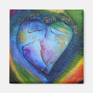 Heb Faith Magnet blauw