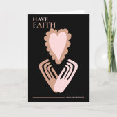 Heb Faith Quote Hands krijgen snel een goede Kaart (Voorkant)