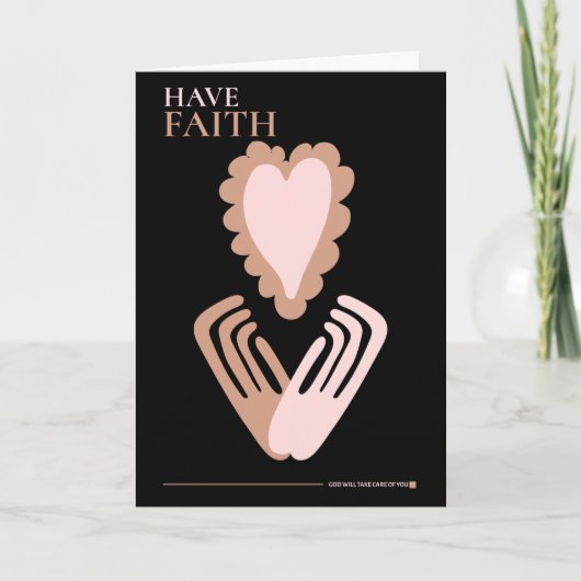 Heb Faith Quote Hands krijgen snel een goede Kaart (Voorkant)