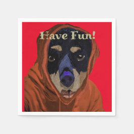 Heb Fun Rottweiler Napkins Servet