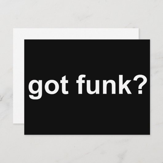 Heb Funk Black Briefkaart (Voorkant / Achterkant)