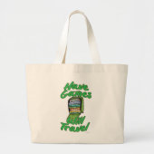 Heb games die Funny Player Motto reizen Grote Tote Bag (Voorkant)