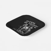 Heb geduld met mij, ik kom uit de jaren 1900  papieren bordje (Gebogen)