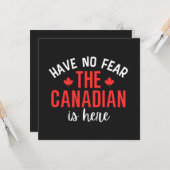 Heb geen angst dat Canadezen hier zijn Kaart (Voorkant / Achterkant in situ)