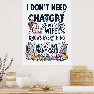 Heb geen ChatGPT nodig, mijn vrouw weet alles Poster