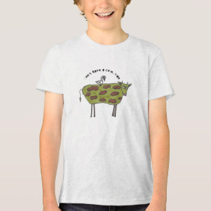 Heb geen koe man Tri-Blend shirt