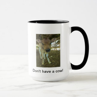 Heb geen mok voor koe-koffie