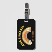 Heb geen mooie dag voor je Scotus Retro stijl Bagagelabel (Voorkant (verticaal))