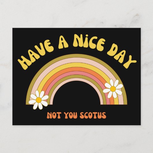 Heb geen mooie dag voor je Scotus Retro stijl Briefkaart (Voorkant)