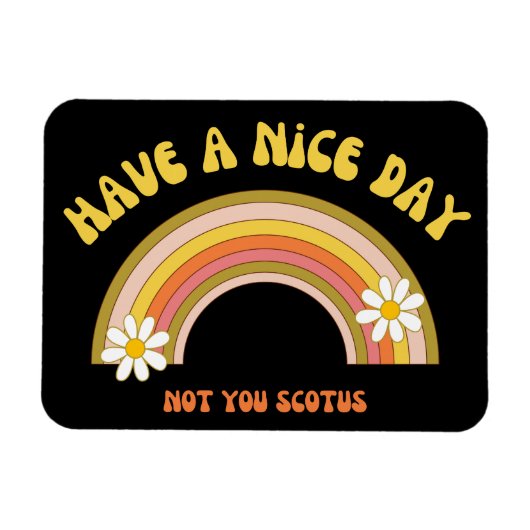 Heb geen mooie dag voor je Scotus Retro stijl Magneet (Horizontaal)