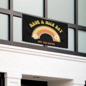 Heb geen mooie dag voor je Scotus Retro stijl Spandoek (Buitenkant Gebouw)