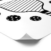 Heb geen pickleball grappige speler ontwerp pickle poster (Hoek)
