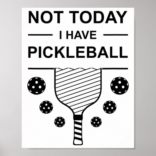 Heb geen pickleball grappige speler ontwerp pickle poster (Voorkant)