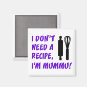 Heb geen recept nodig voor Finse grootmoeder Magneet (Voorkant / Achterkant)