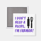 Heb geen recept nodig voor Zweedse oma Magneet (Voorkant / Achterkant)