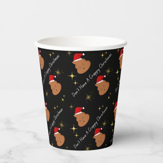 Heb geen waardeloze kerstfeest cups stijl 1 papieren bekers (Voorkant)