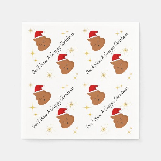 Heb geen waardeloze kerstservetten servet (Voorkant)