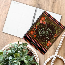 Heb geloof Floral Moderne Punt Vrolijke Inspirativ Planner