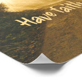 Heb geloof in God Bijbelse Christelijk Poster (Hoek)