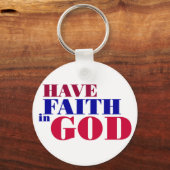 Heb geloof in God Christelijk design Sleutelhanger (Voorkant)