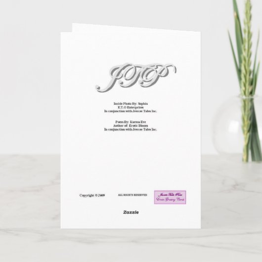 Heb Geloof in Liefde Kaart (Achterkant)