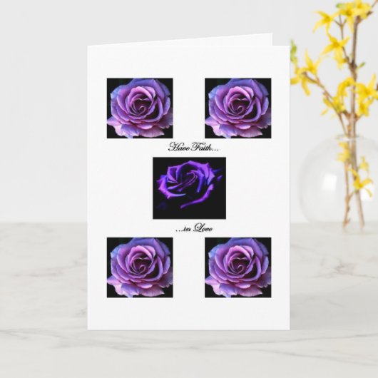 Heb Geloof in Liefde Kaart (Gele Bloem)