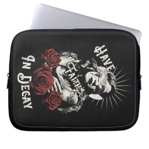 Heb geloof in verval - Gotisch ontwerp Laptop Sleeve