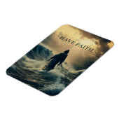 Heb Geloof - Jesus Christ Quote Christelijk Geloof Magneet (Linkerzijde)