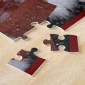 Heb geloof | Kerstfoto voor religieuze kruisbeelde Legpuzzel (Zijkant)