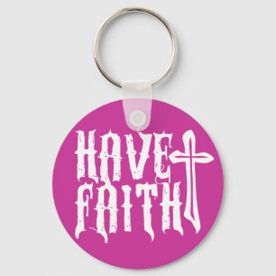 Heb geloof sleutelhanger