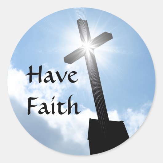 Heb geloofsvertrouwen Stickers (Voorkant)