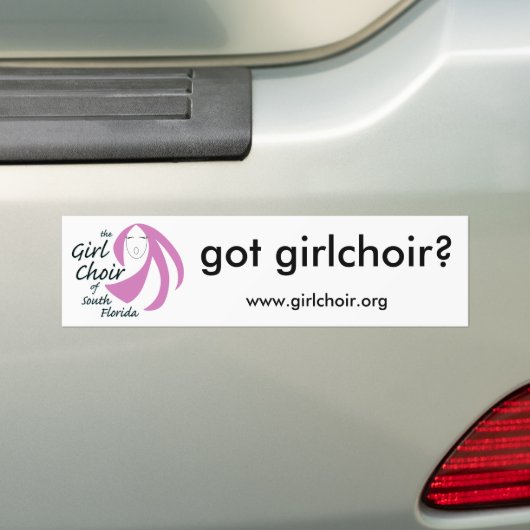 Heb Girlchoir Bumpersticker (Op auto)