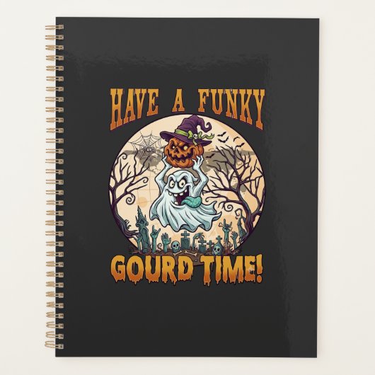 Heb Grappige Pompoen Tijd Spook Pompoen Kerkhof Planner (Voorkant)