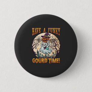 Heb Grappige Pompoen Tijd Spook Pompoen Kerkhof Ronde Button 5,7 Cm