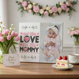 Heb grote liefde voor mijn mama Plaque Fotoplaat
