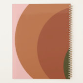 Heb grote plannen moderne geometrische Boho Circle Planner (Achterkant)